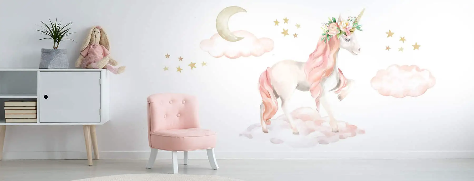 Unicorn Wall Sticker Decor Unicorn DIY Stickers for Baby Girls Kids Bedroom Playroom Party Decoration Accmor Unicorn Wall Decals