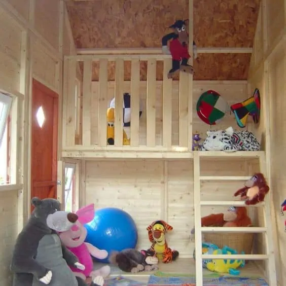 DIY wooden playhouse