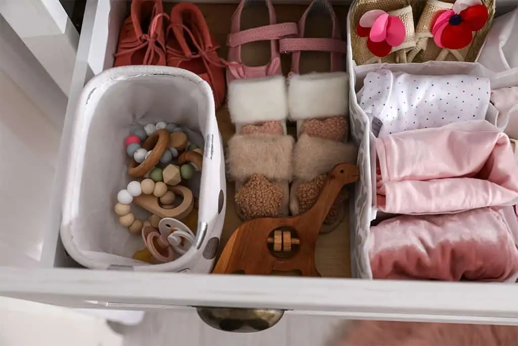 Drawer with baby things