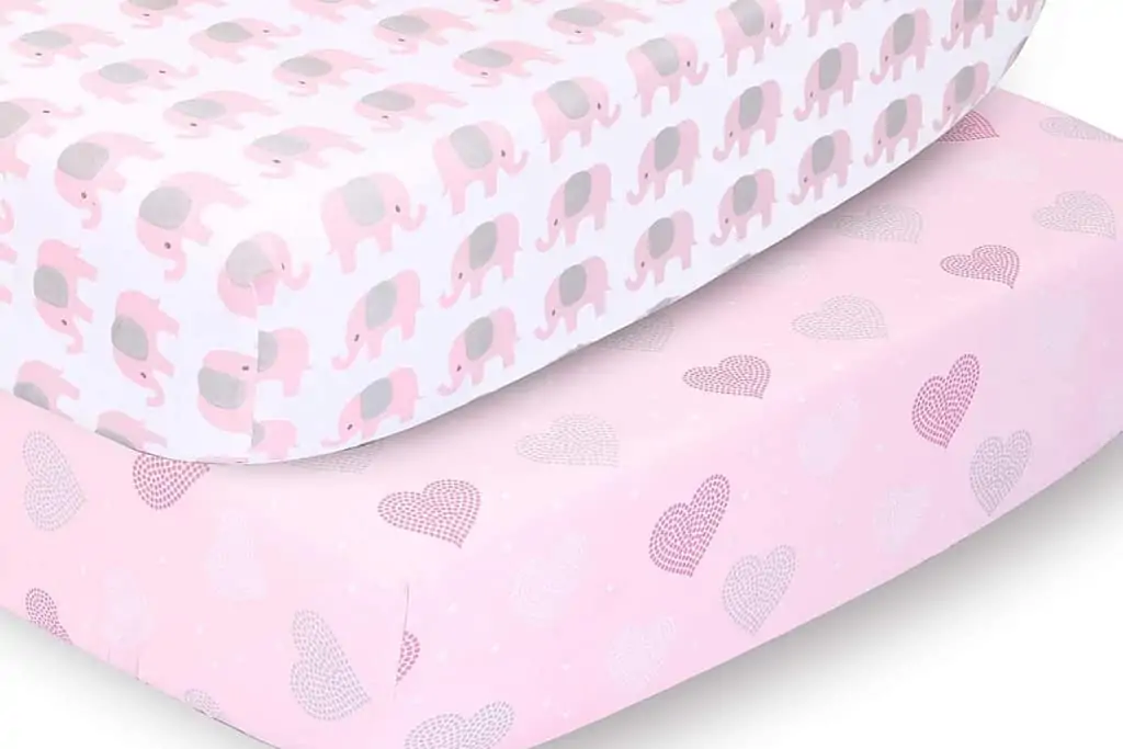 Fitted Crib Sheet Set for Baby Girls 
